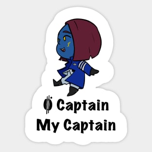 Chibi O Captain Sticker